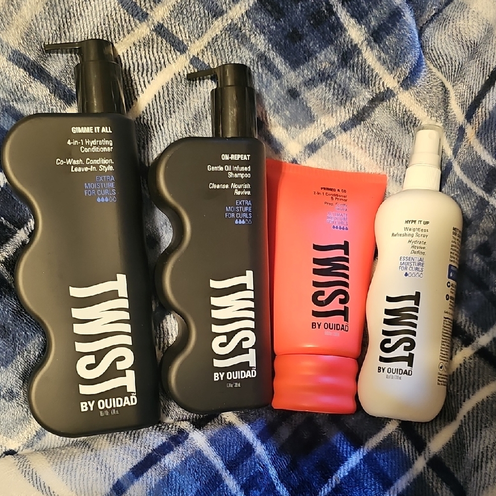 Black and Orange TWIST Hair Care Collection with Modern Design